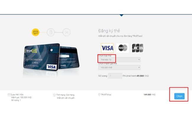 Làm thẻ Visa ảo TrustCard