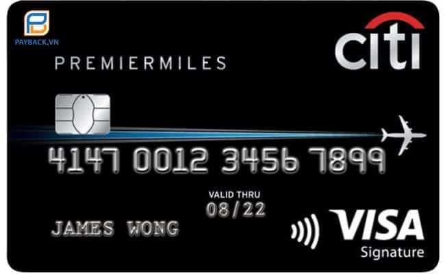 Thẻ tín dụng Citibank Visa PremierMiles