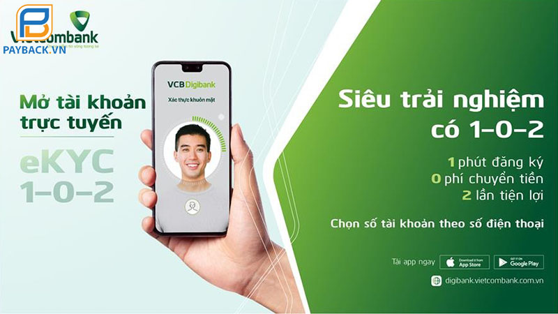 mở tài khoản online ngân hàng Vietcombank
