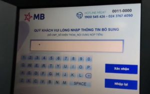 Cách nạp tiền vào tài khoản MB Bank online